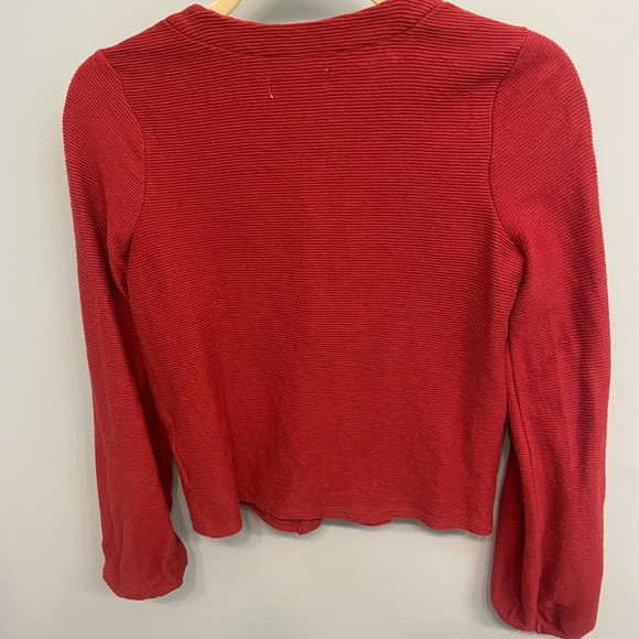 Madewell Texture & Thread Bubble-Sleeve Cardigan Top XXS - Picture 7 of 8